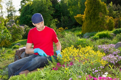 PPE laid out for gardening crew